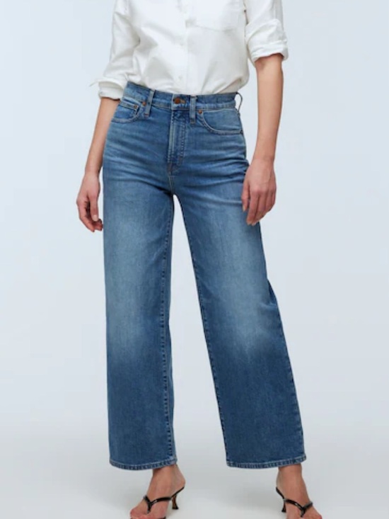 Madewell Denim - Madewell Perfect Vintage Wide Leg Jeans in Morea Wash